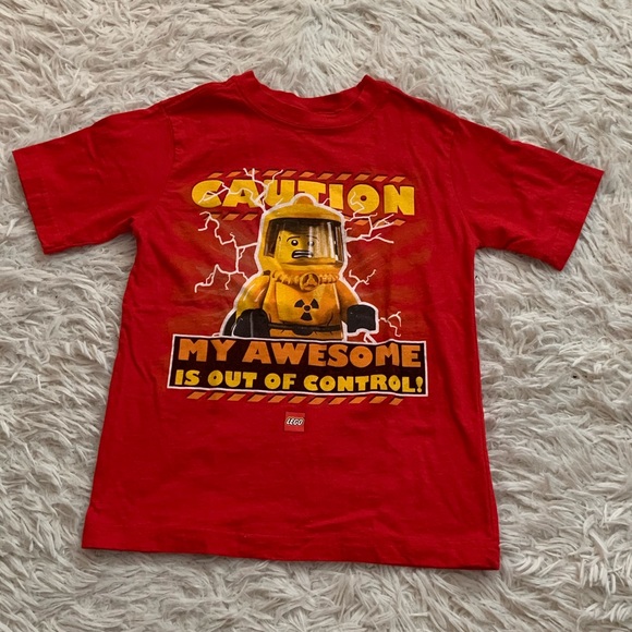 Lego / Caution My Awesome Is Out Of Control / Kids T-Shirt - Picture 1 of 7